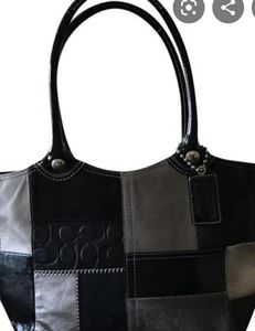 Authentic Coach leather tote